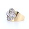 Ring aus 18k Gold und Silber mit geschliffenen Diamanten, 1950er 3