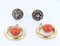 Boucles d'Oreilles Vintage en Or 18k et Argent avec Rosaces et Diamants Taille Corail, 1970s 4