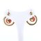 Vintage 18k Gold and Silver Earrings with Rosette and Coral Cut Diamonds, 1970s 5
