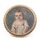 Antique Gold Brooch with Miniature Figure, 1800s, Image 1