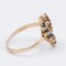 Vintage 14k Gold Heart Ring with Topaz and Diamond, 1970s, Image 4