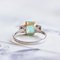 18k Gold Ring with Emerald and Diamonds 4
