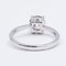 Antique Diamond Solitaire Ring in 18k White Gold with Cut Diamond 5