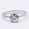 Antique Diamond Solitaire Ring in 18k White Gold with Cut Diamond 3
