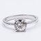 Antique Diamond Solitaire Ring in 18k White Gold with Cut Diamond, Image 3