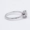 Antique Diamond Solitaire Ring in 18k White Gold with Cut Diamond 4
