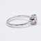 Antique Diamond Solitaire Ring in 18k White Gold with Cut Diamond, Image 4