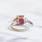Ring in 18k Gold with Ruby ​​and Diamonds 4