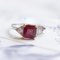 Ring in 18k Gold with Ruby ​​and Diamonds 1