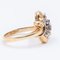 Vintage 14 Karat Gold Ring mit Braunen Diamanten, 1950er 3