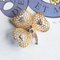 Lampada a sospensione Trifoglio vintage in oro 18k con diamanti e zaffiri, anni '60, Immagine 1