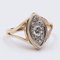 Bague Vintage en Or 14k avec Diamants, 1960s 3