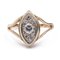 Bague Vintage en Or 14k avec Diamants, 1960s 1