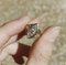 Anello vintage in oro 14 kt con diamanti, anni '60, Immagine 7