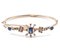 Antique 12k Gold Bracelet with Sapphires and Diamonds, 1900s, Image 1