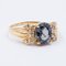 Vintage 14k Gold Ring with Topaz and Diamonds, 1960s, Image 2