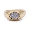 Vintage 14 Karat Gelbgold Diamant-Ring, 1960er 1