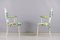 Chaises Mid-Century en Fer Blanc, 1960s, Set de 2 2