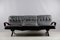 German Cubistic Leather 3-Seat Sofa with Loose Cushion, 1960s, Image 6