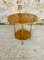 Round Mid-Century Two-Tiered Formica Side Table, 1960s or 1970s, Image 1