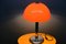 Lampe de Bureau Vintage avec Pied Chromé et Abat-Jour Orange, 1970s 2