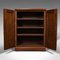 Antique English Edwardian Walnut Side Cabinet, Drinks Cupboard or Bookcase 3