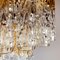 Murano Glass and Brass Tronchi Chandelier from Venini, Italy, 1960s 5