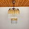 Murano Glass and Brass Tronchi Chandelier from Venini, Italy, 1960s, Image 12