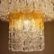 Murano Glass and Brass Tronchi Chandelier from Venini, Italy, 1960s 7