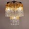 Murano Glass and Brass Tronchi Chandelier from Venini, Italy, 1960s 4