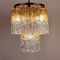 Murano Glass and Brass Tronchi Chandelier from Venini, Italy, 1960s, Image 4