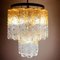 Murano Glass and Brass Tronchi Chandelier from Venini, Italy, 1960s 2