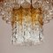 Murano Glass and Brass Tronchi Chandelier from Venini, Italy, 1960s 3