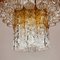 Murano Glass and Brass Tronchi Chandelier from Venini, Italy, 1960s, Image 3