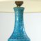Lampada da tavolo in ceramica blu e dorata di Bitossi, anni '60, Immagine 8