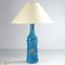 Blue and Gold Ceramic Table Lamp from Bitossi, 1960s, Image 6