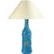 Blue and Gold Ceramic Table Lamp from Bitossi, 1960s, Image 1