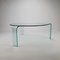 Italian Curved Glass Coffee Table by Fiam, Italy, 1980s 5