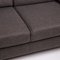 Flex Plus 2-Seater Sofa with Stool in Anthracite Gray from Ewald Schillig, Set of 2 6