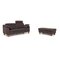 Flex Plus 2-Sitzer Sofa mit Hocker in Anthrazitgrau von Ewald Schillig, 2er Set 1