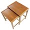 Set de Tables Gigognes Vintage en Teck, Scandinavie, 1960s 1