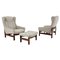 Armchairs and Stool from TON, Czechoslovakia, 1970s, Set of 3, Image 1