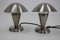 Bauhaus Chrome Plated Lamps, Czechoslovakia, 1930s, Set of 2, Image 2