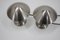 Bauhaus Chrome Plated Lamps, Czechoslovakia, 1930s, Set of 2 3