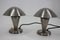 Bauhaus Chrome Plated Lamps, Czechoslovakia, 1930s, Set of 2 3