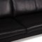 Black Leather Three-Seater Handy Sofa from Nielaus, Image 3