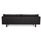 Black Leather Three-Seater Handy Sofa from Nielaus, Image 8