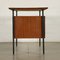 Desk in Mahogany Veneer, Formica and Enamelled Metal, Italy, 1960s 10