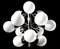 Sculptural Chandelier with 12 Lights from Kaiser, Germany, 1970s, Image 2