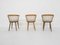 Speichen Stühle von Yngve Ekstrom für Nesto, Sweden, 1950er, 3er Set 6